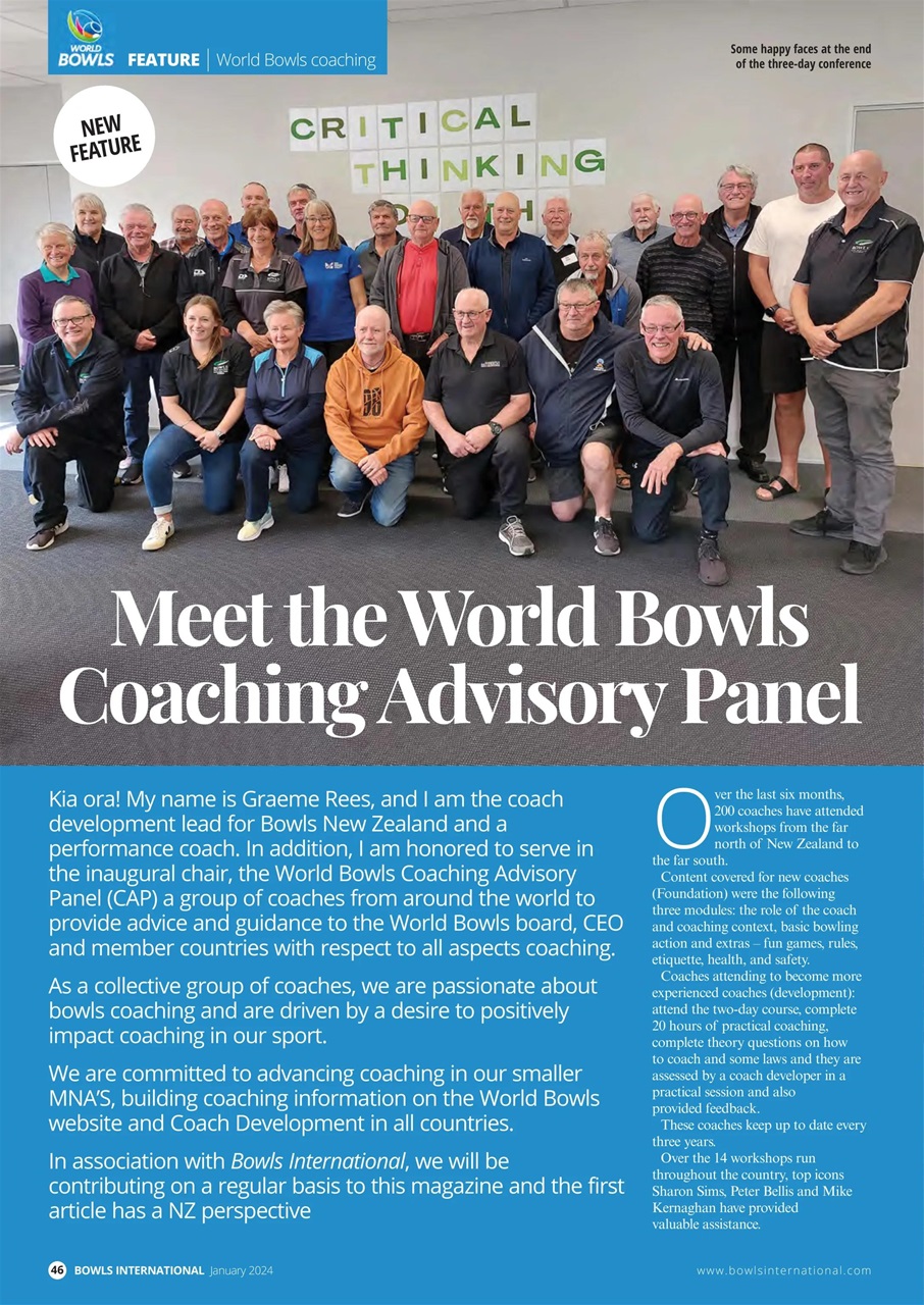 Bowls International Preview Pages