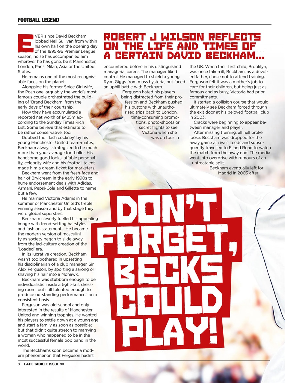 Late Tackle Football Magazine Preview Pages