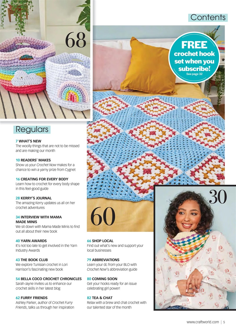 Crochet Now Magazine Preview Pages