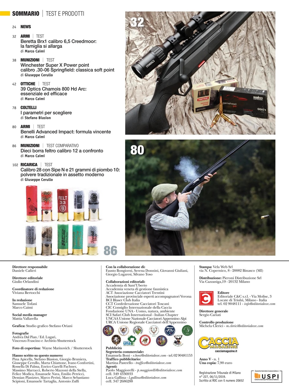 Caccia Magazine Preview Pages