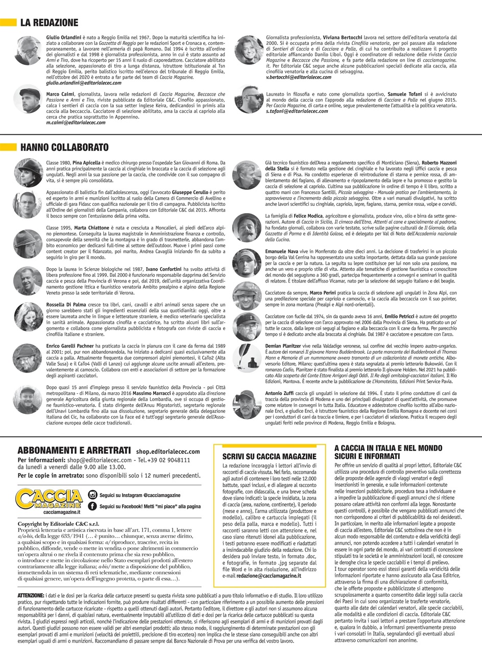 Caccia Magazine Preview Pages
