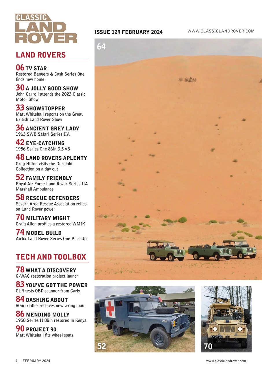 Classic Land Rover Magazine Preview Pages