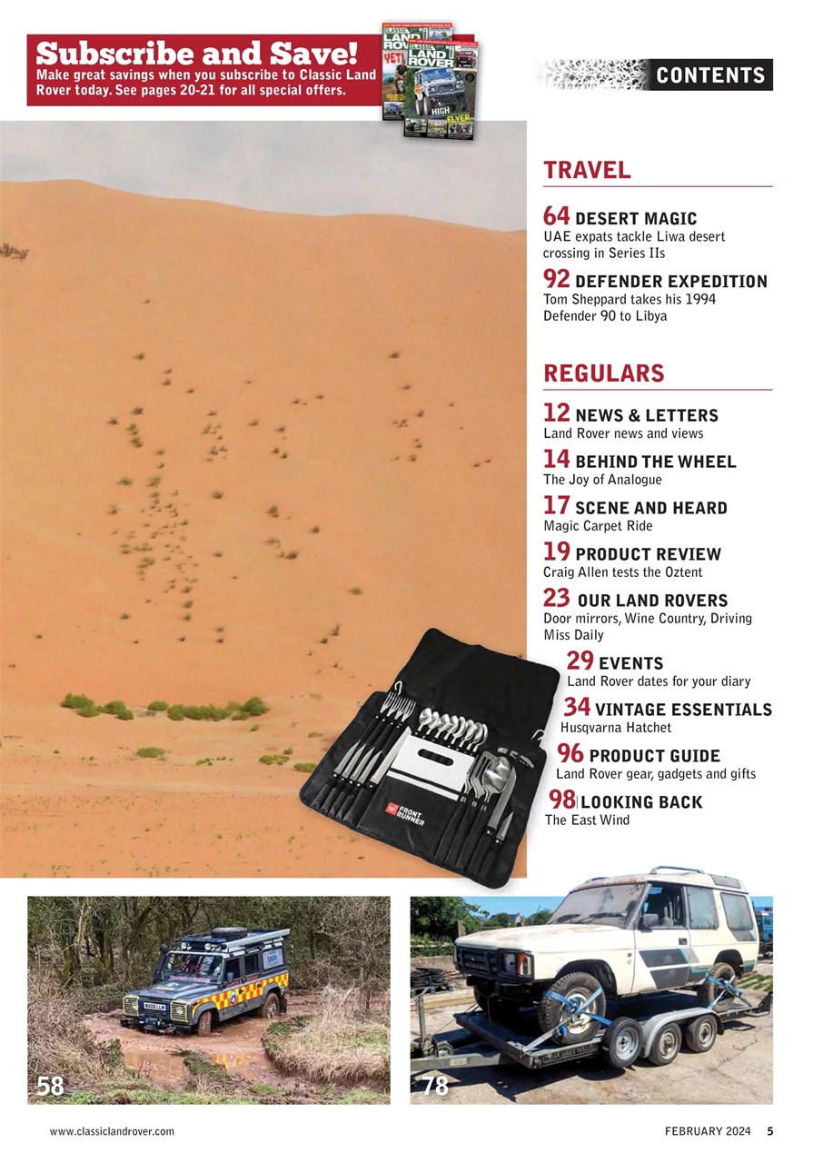 Classic Land Rover Magazine Preview Pages