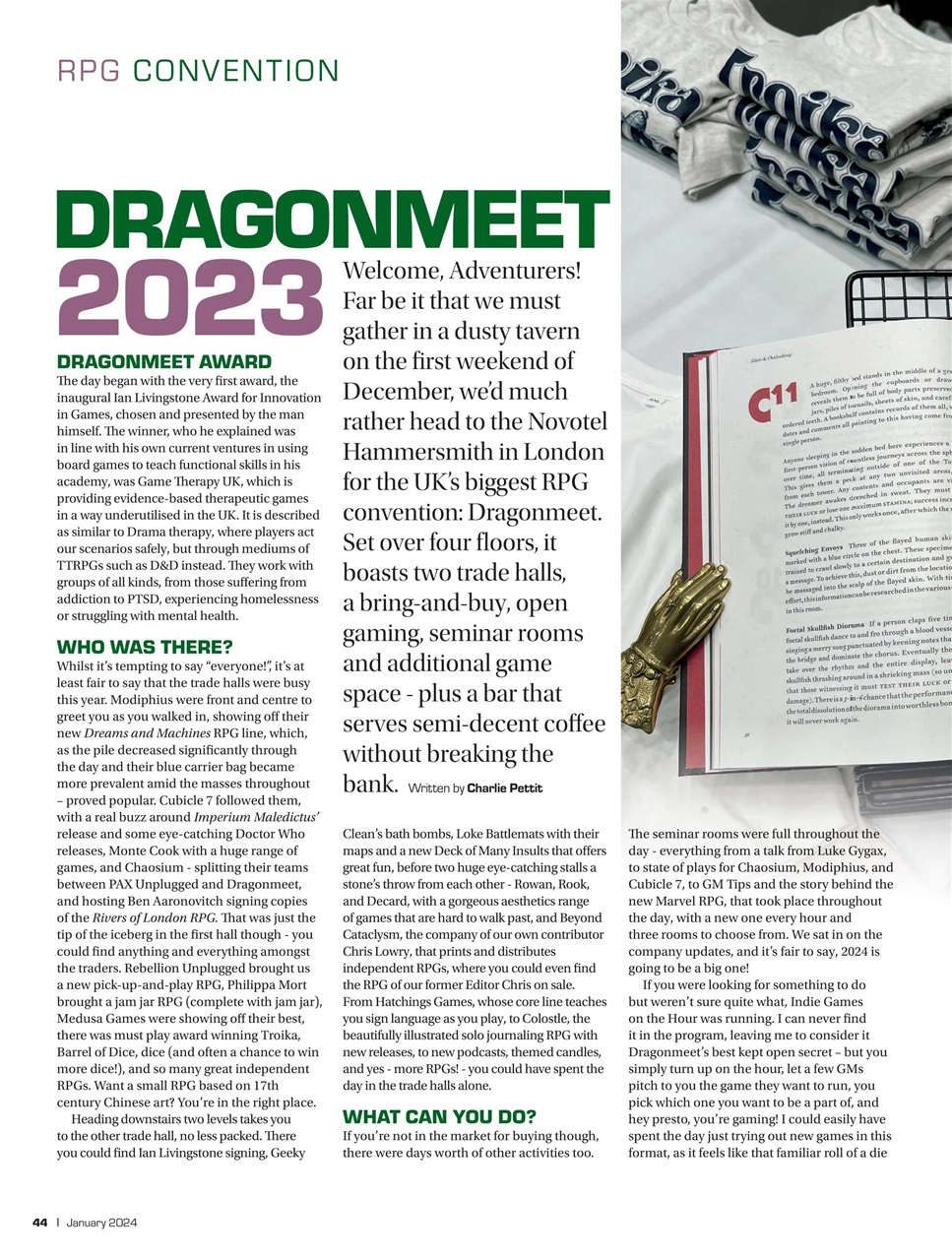 Tabletop Gaming Preview Pages