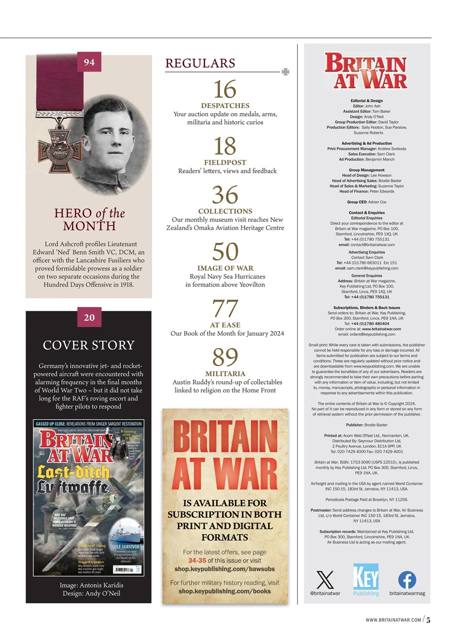 Britain at War Magazine Preview Pages