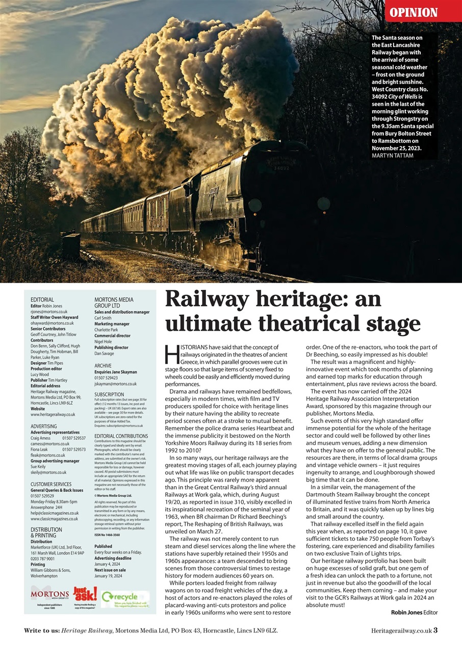 Heritage Railway Preview Pages
