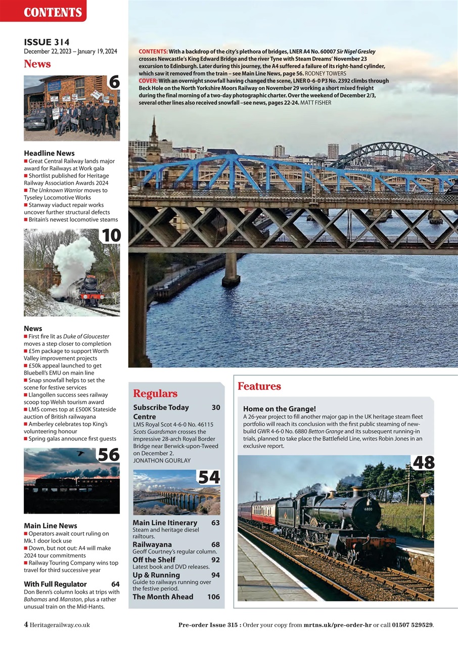 Heritage Railway Preview Pages