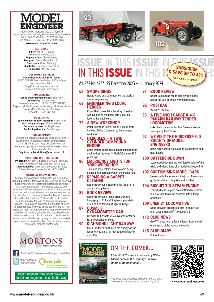 Model Engineer Preview Pages