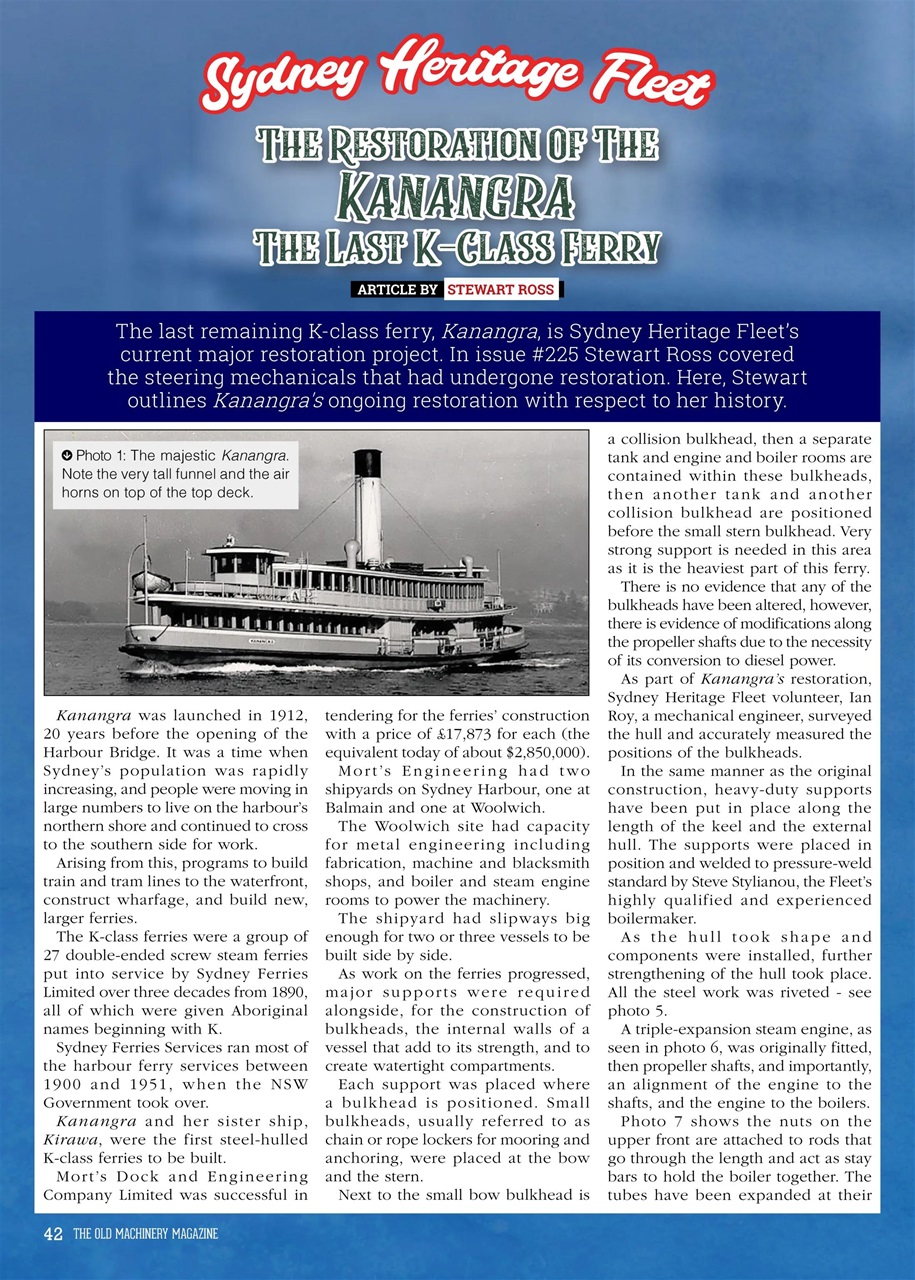 The Old Machinery Magazine Preview Pages