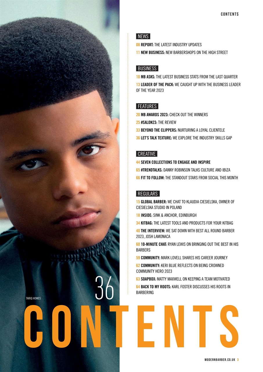Modern Barber Preview Pages