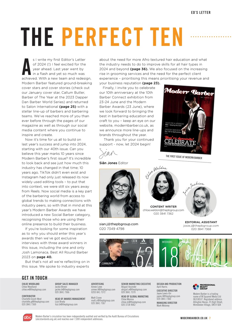 Modern Barber Preview Pages