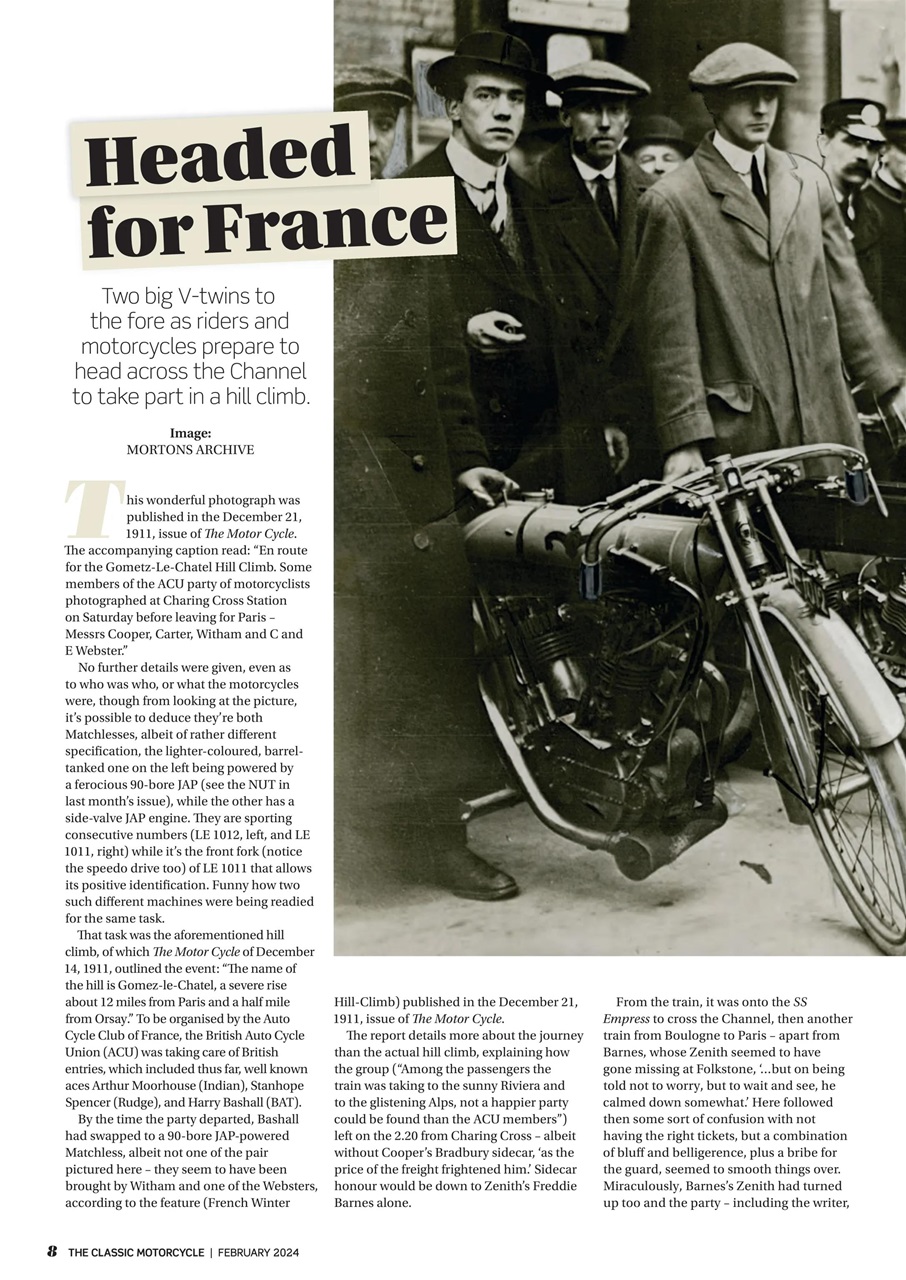 The Classic MotorCycle Preview Pages