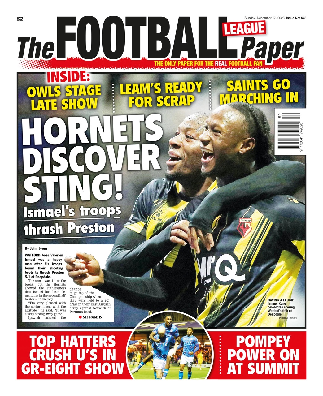 The Football League Paper Preview Pages