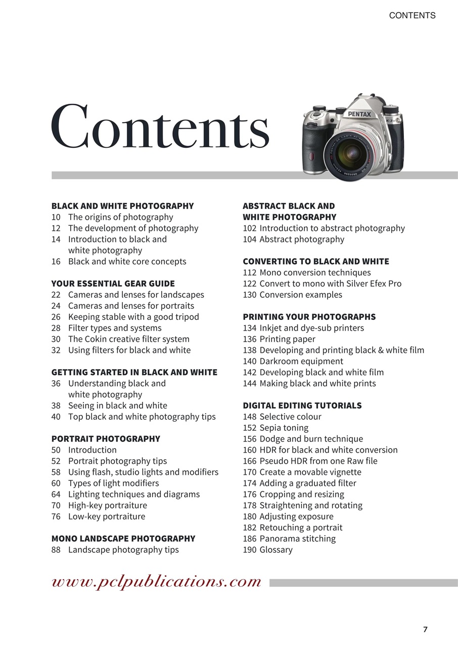 Black & White Photography The Complete Manual Preview Pages