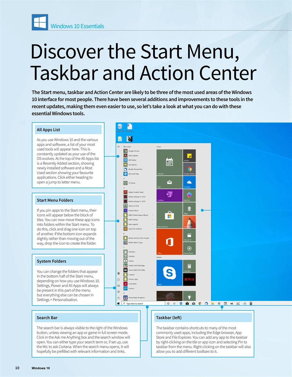 Windows 10 The Complete Manual Preview Pages