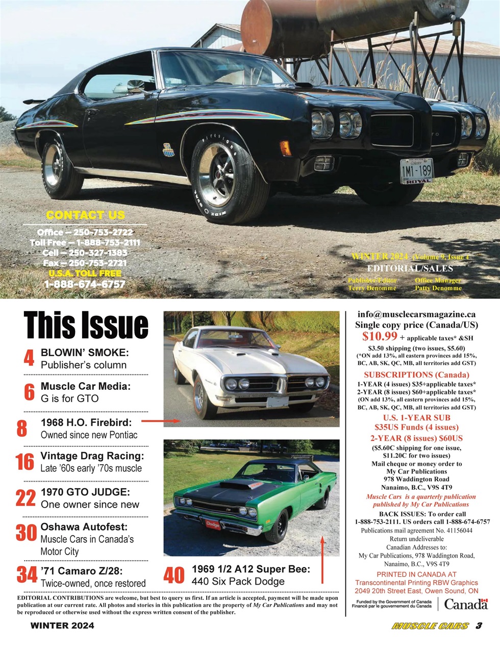 Muscle Cars Preview Pages