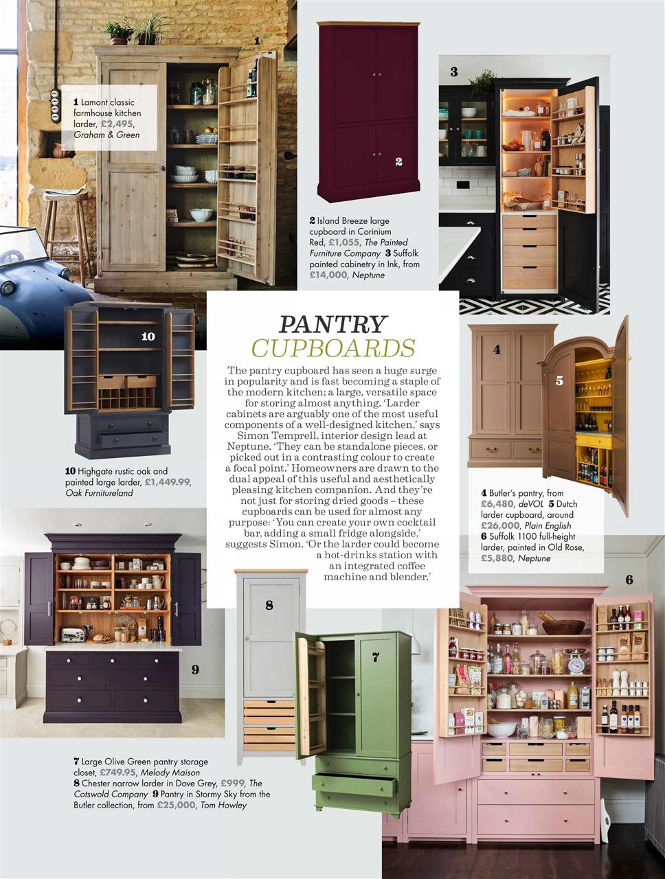 Homes & Antiques Magazine Preview Pages