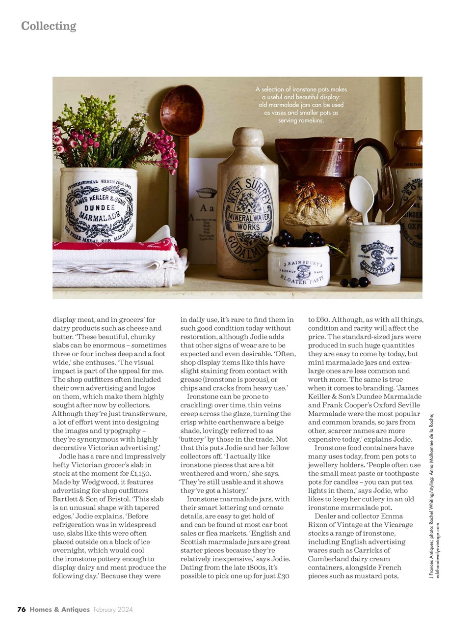 Homes & Antiques Magazine Preview Pages