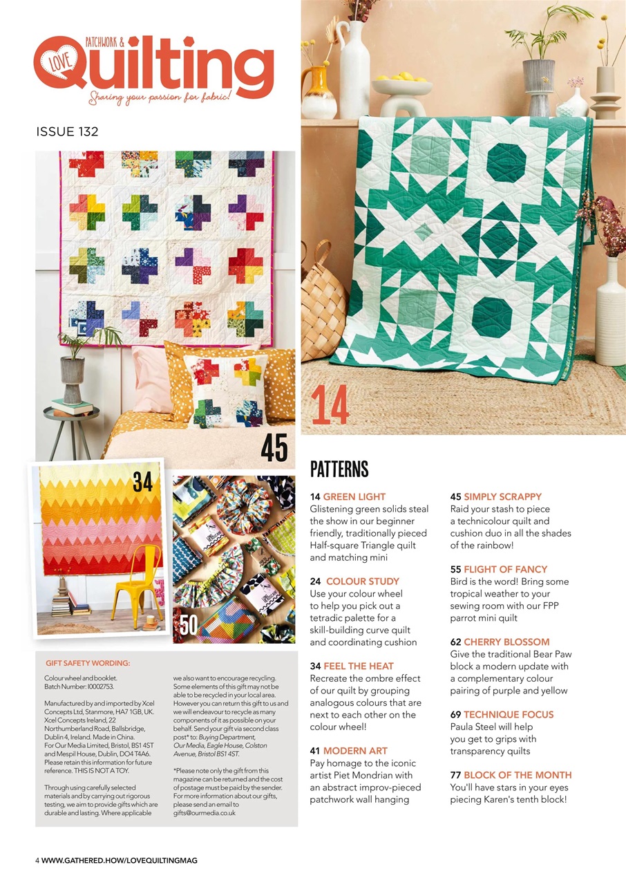 Love Patchwork & Quilting Preview Pages