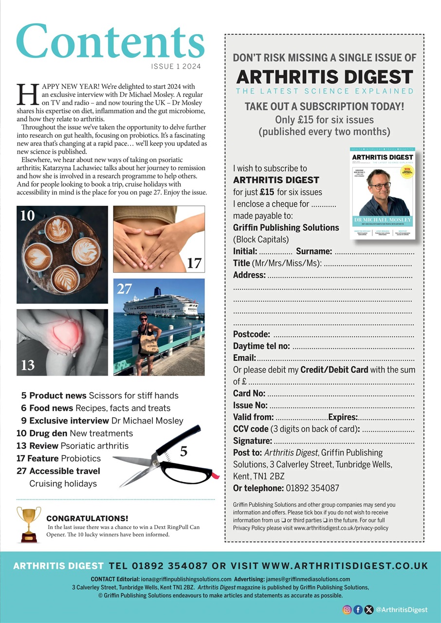 Arthritis Digest Preview Pages