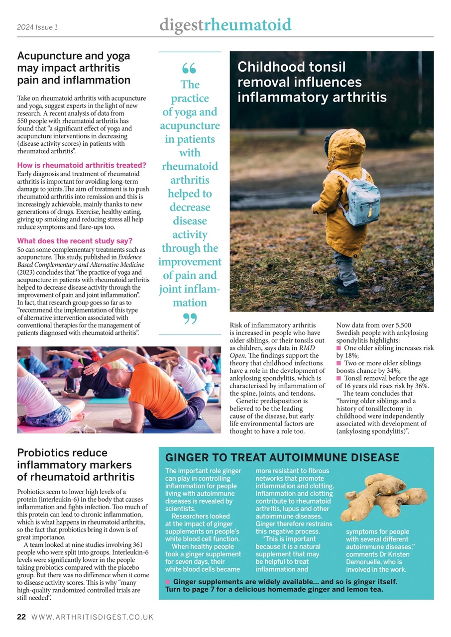Arthritis Digest Preview Pages