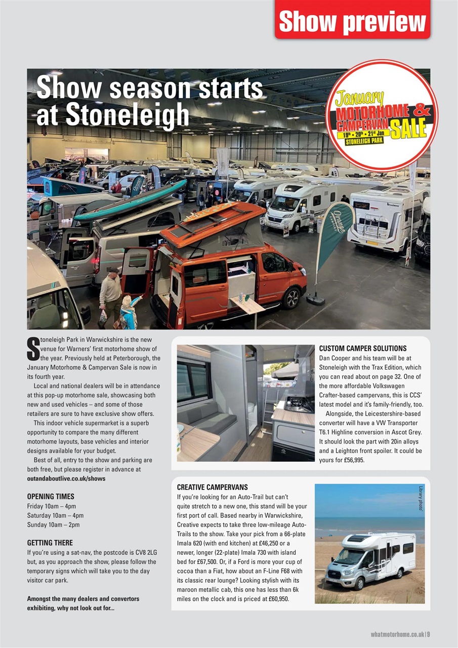 What Motorhome magazine Preview Pages