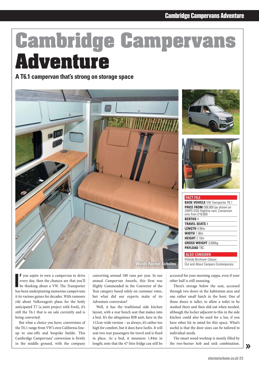 What Motorhome magazine Preview Pages