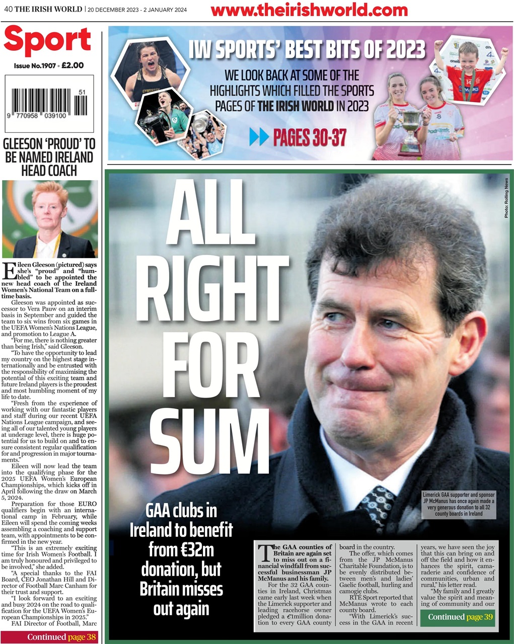 Irish World Preview Pages