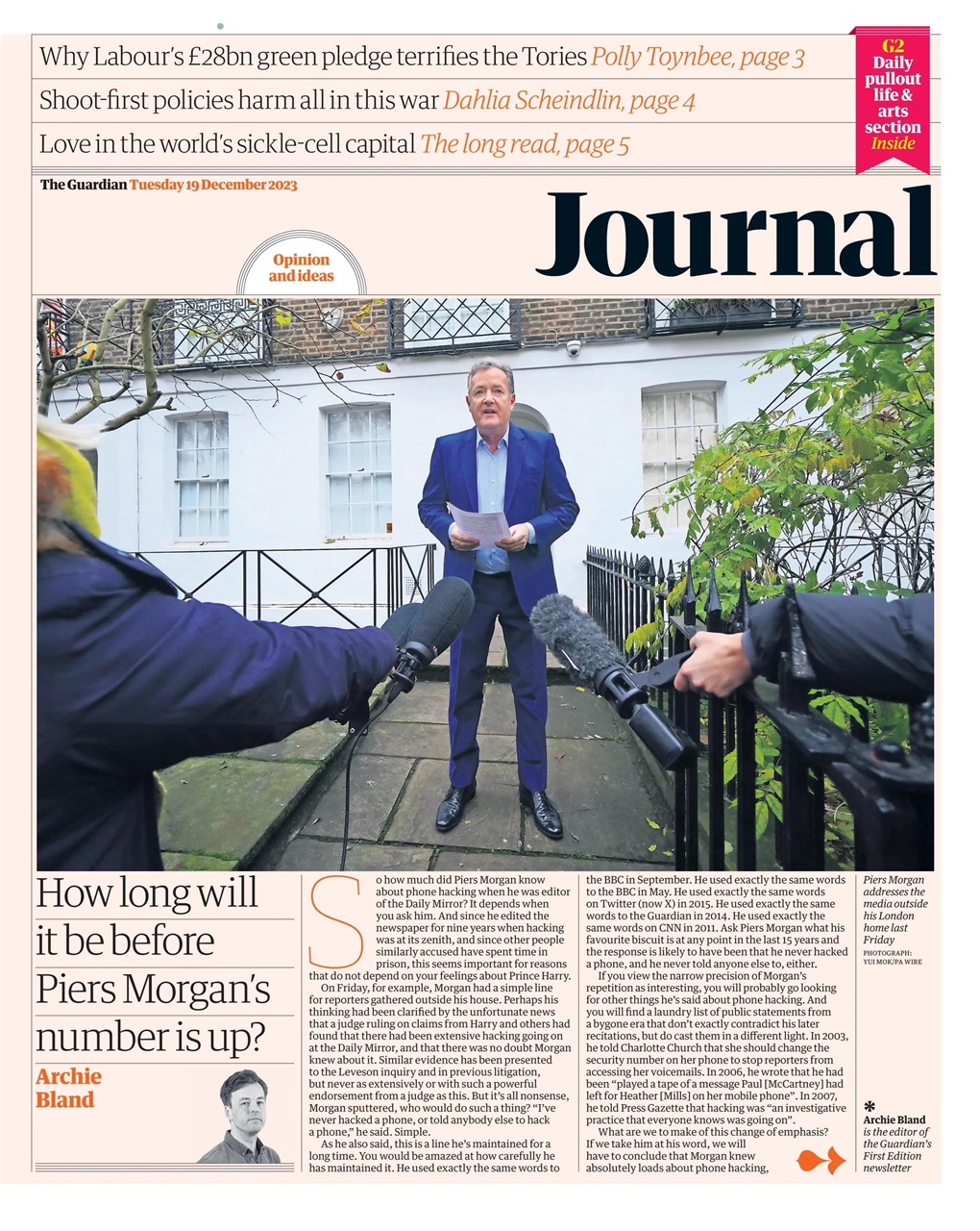 The Guardian Newspaper Preview Pages