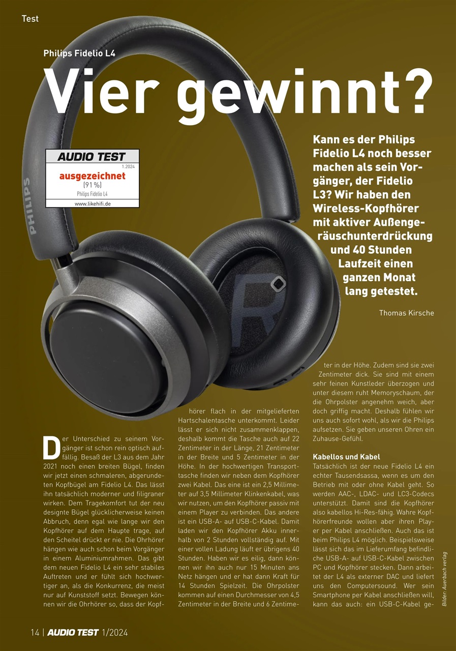 Audio Test Preview Pages