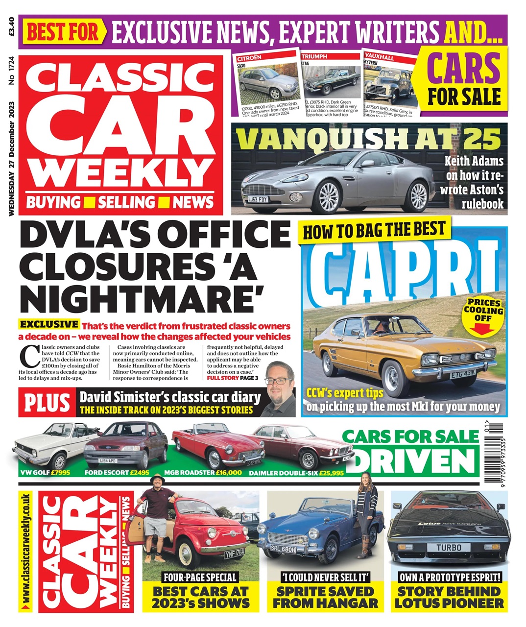Classic Car Weekly Preview Pages