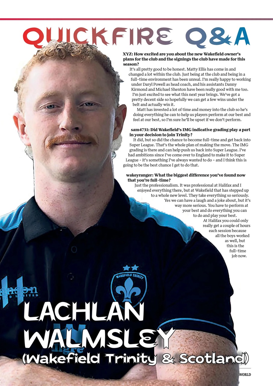 Rugby League World Preview Pages