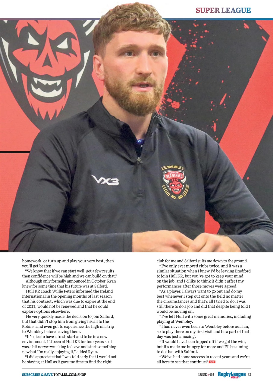 Rugby League World Preview Pages
