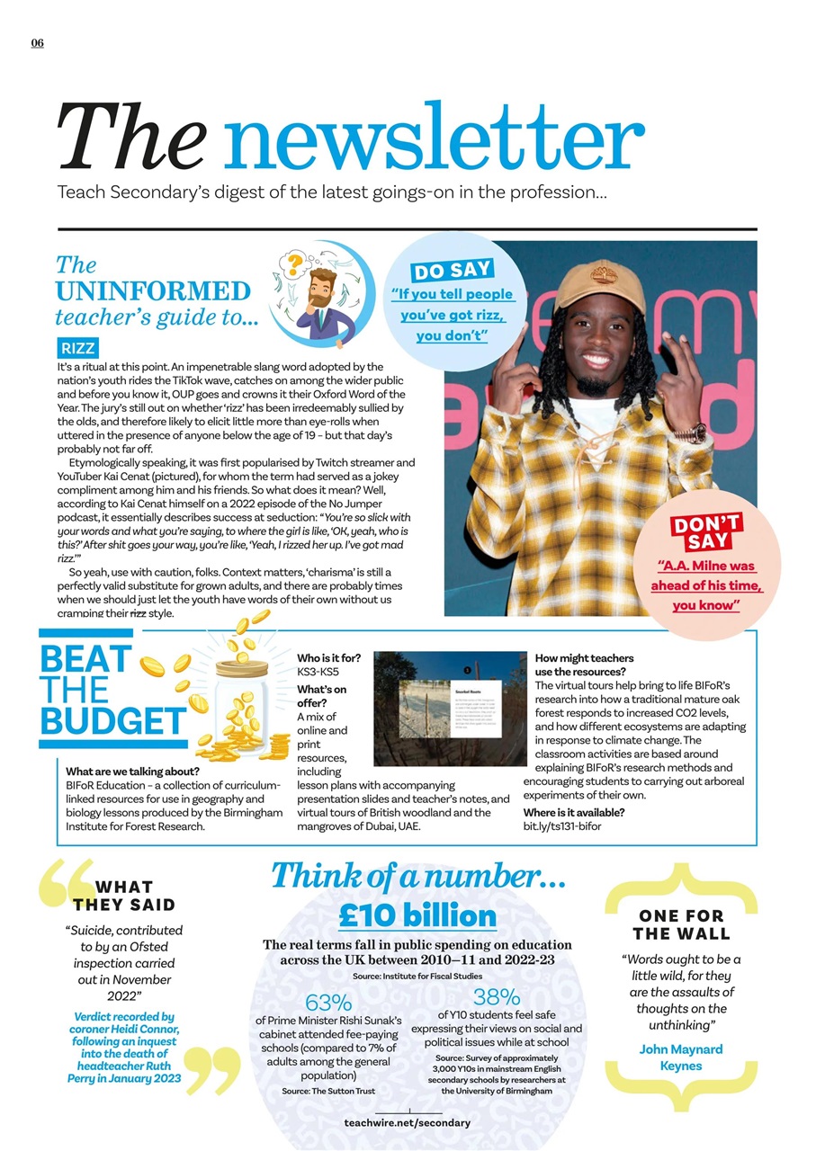 Teach Secondary Preview Pages