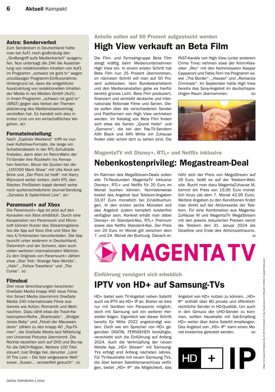 Digital Fernsehen Preview Pages