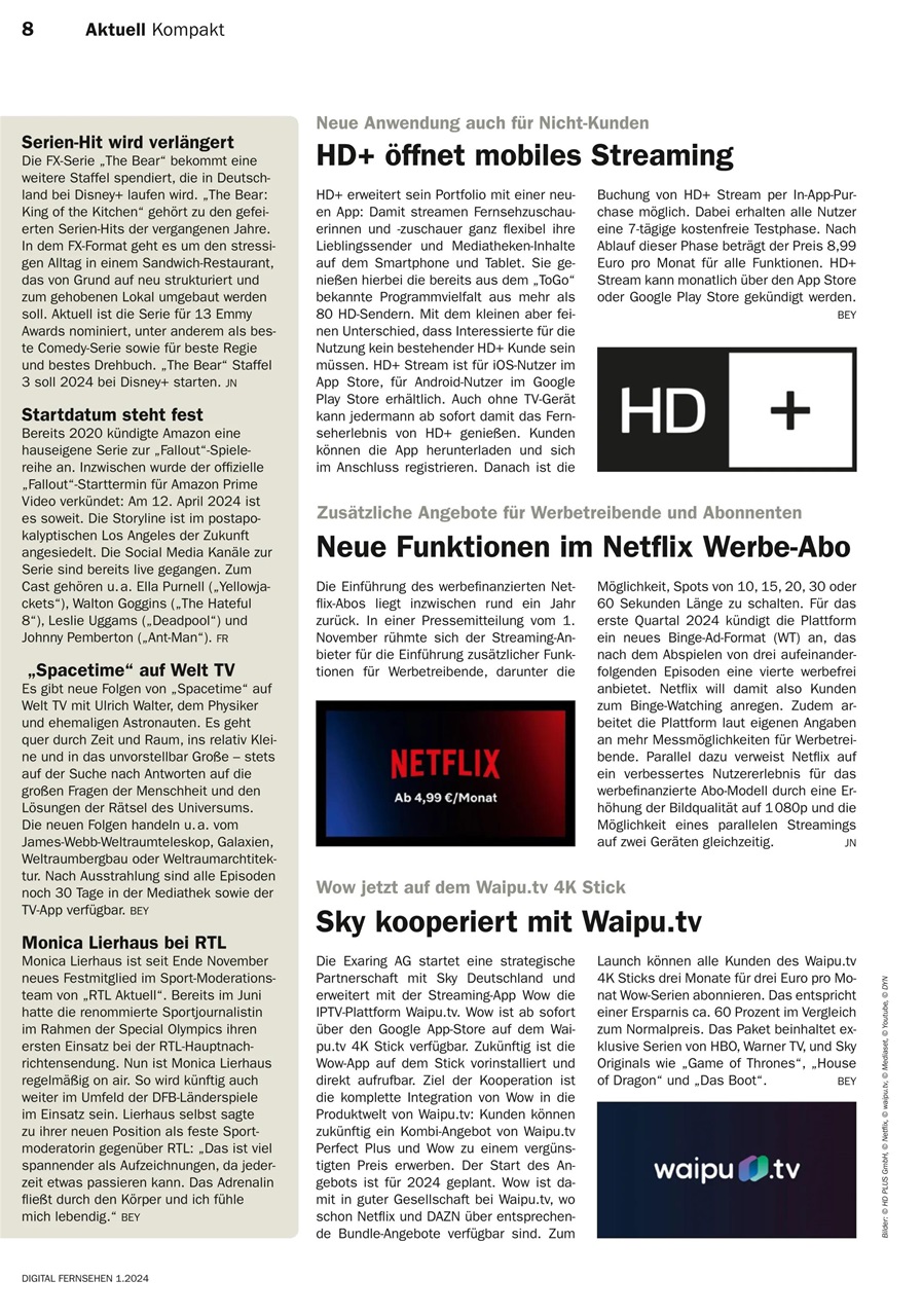 Digital Fernsehen Preview Pages