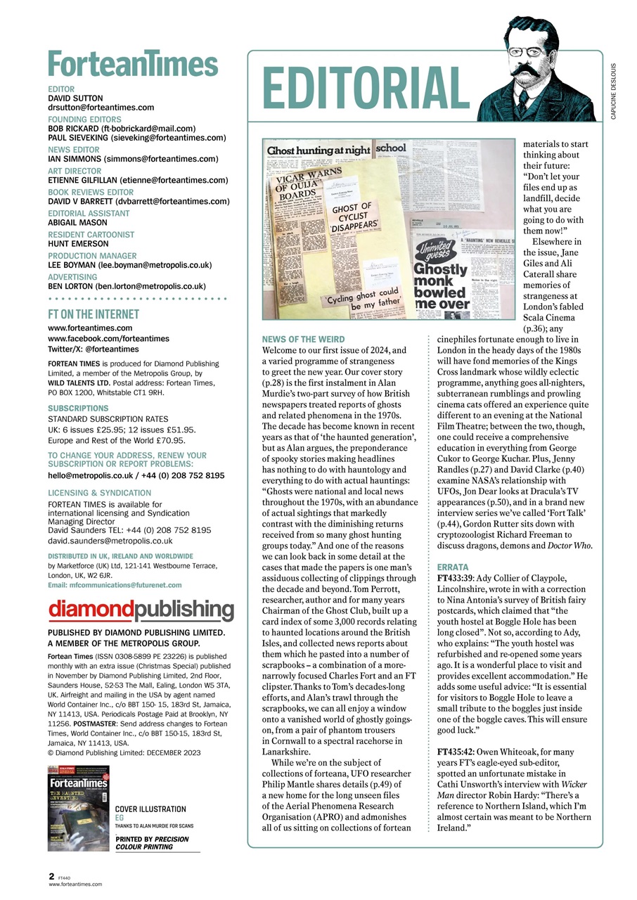 Fortean Times Preview Pages