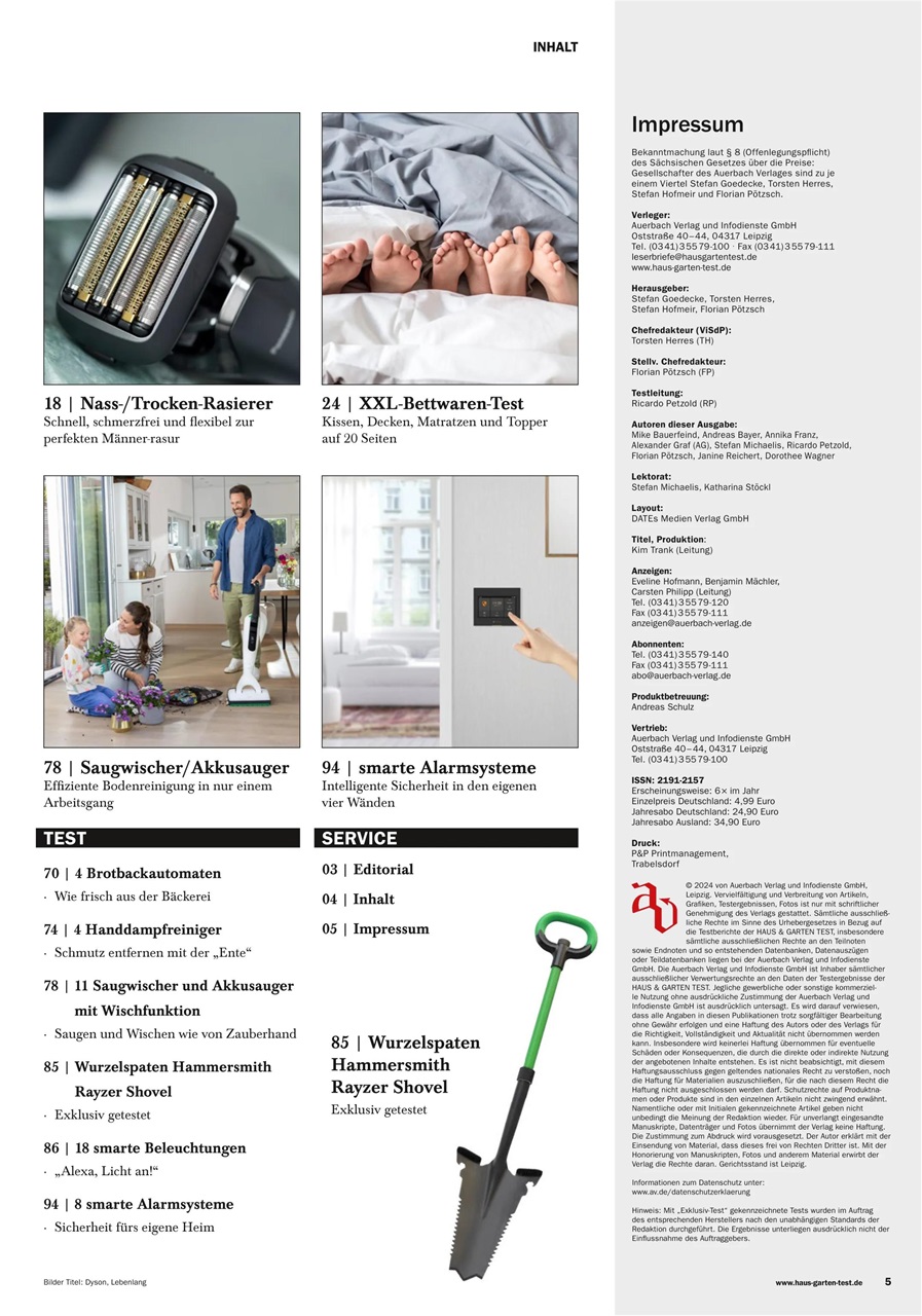 Haus & Garten Test Preview Pages