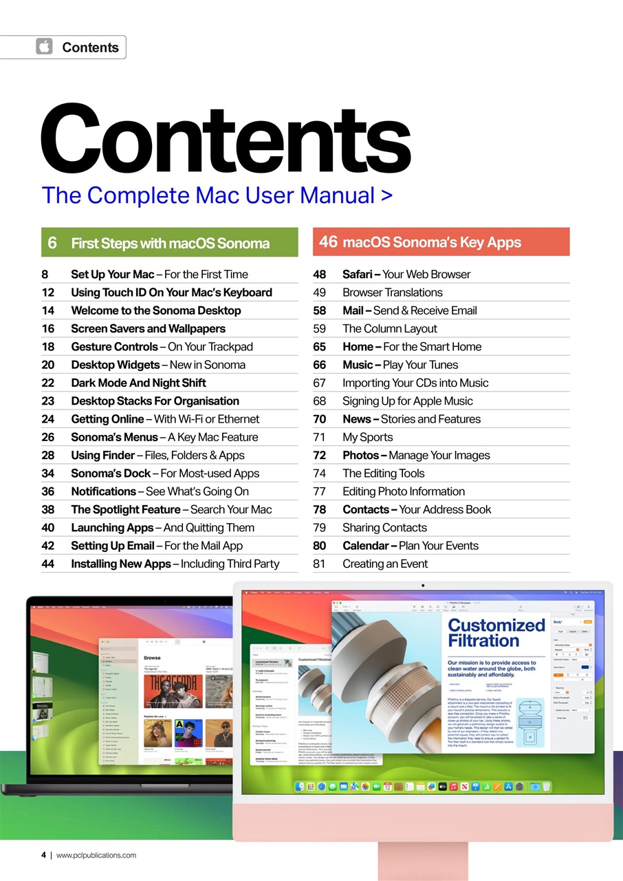 Mac + MacBook User Preview Pages