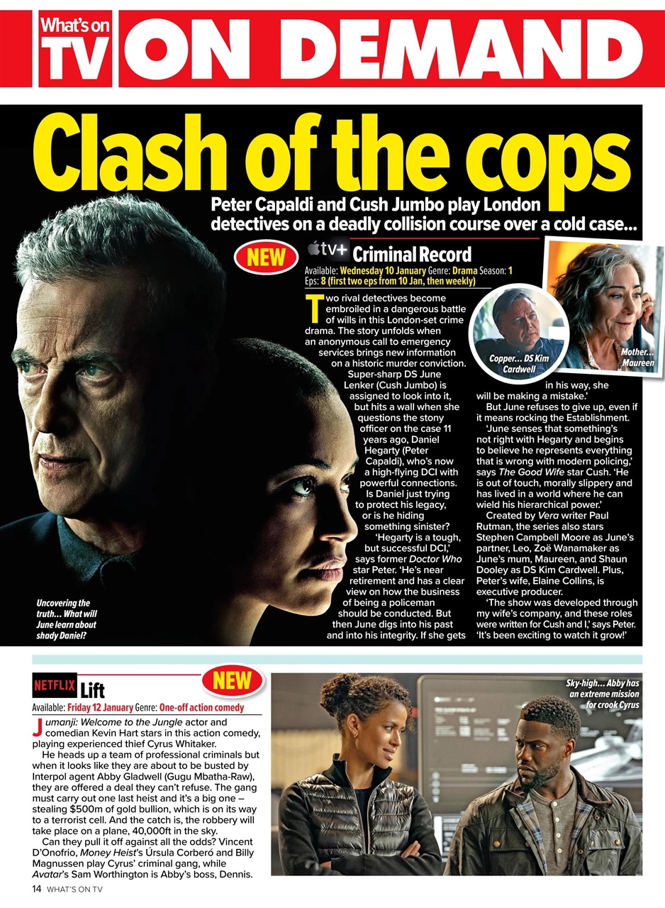 What's on TV Preview Pages