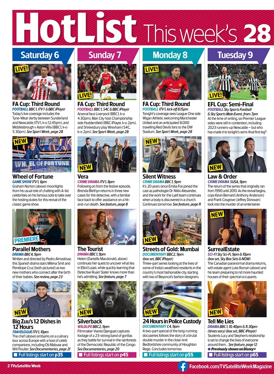 TV & Satellite Week Preview Pages