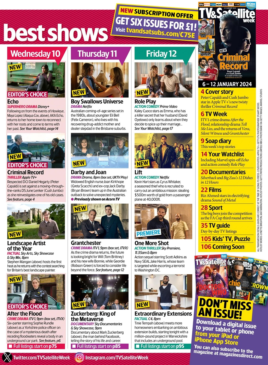 TV & Satellite Week Preview Pages