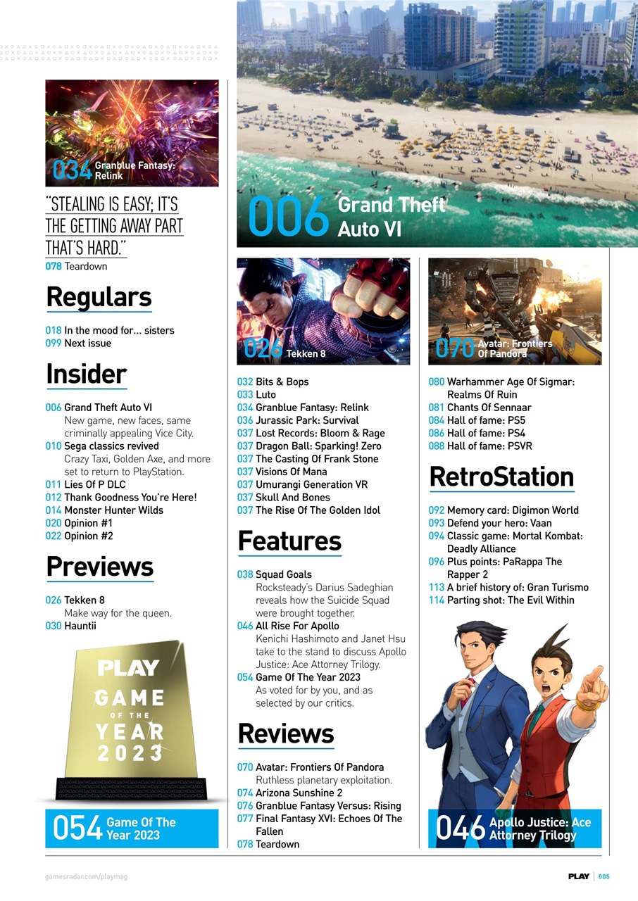 PLAY Magazine Preview Pages