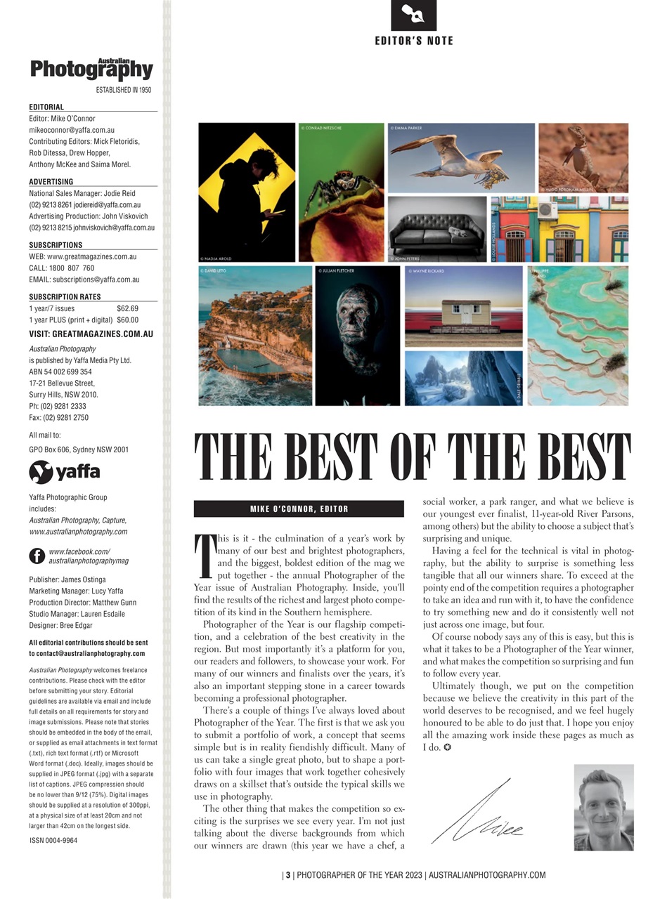 Australian Photography Preview Pages