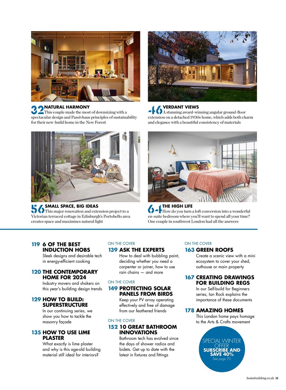 Homebuilding & Renovating Magazine Preview Pages
