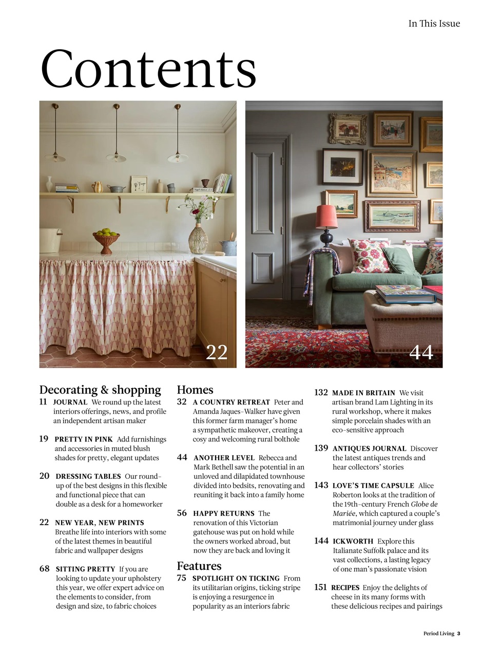 Period Living Magazine Preview Pages
