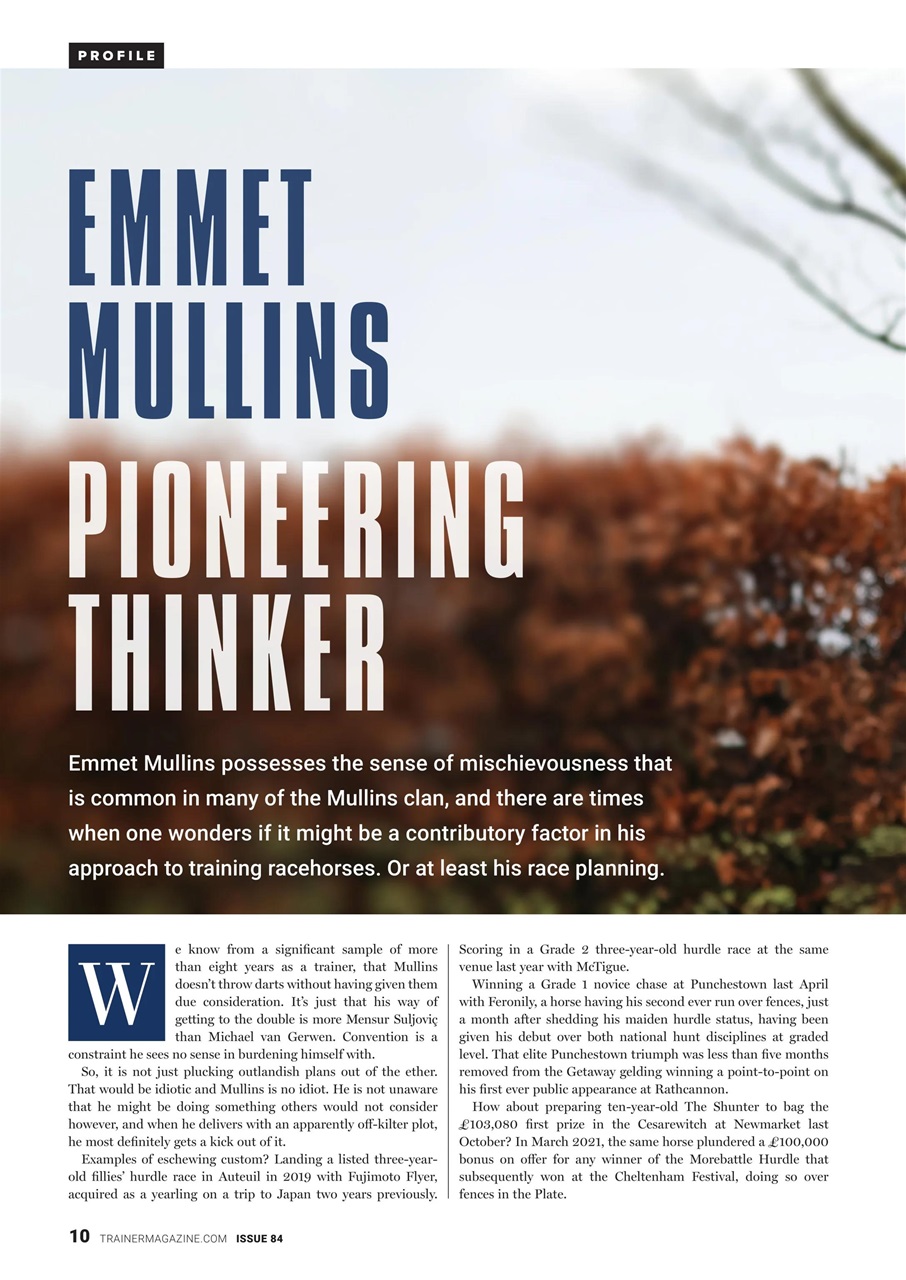 European Trainer Magazine - horse racing Preview Pages