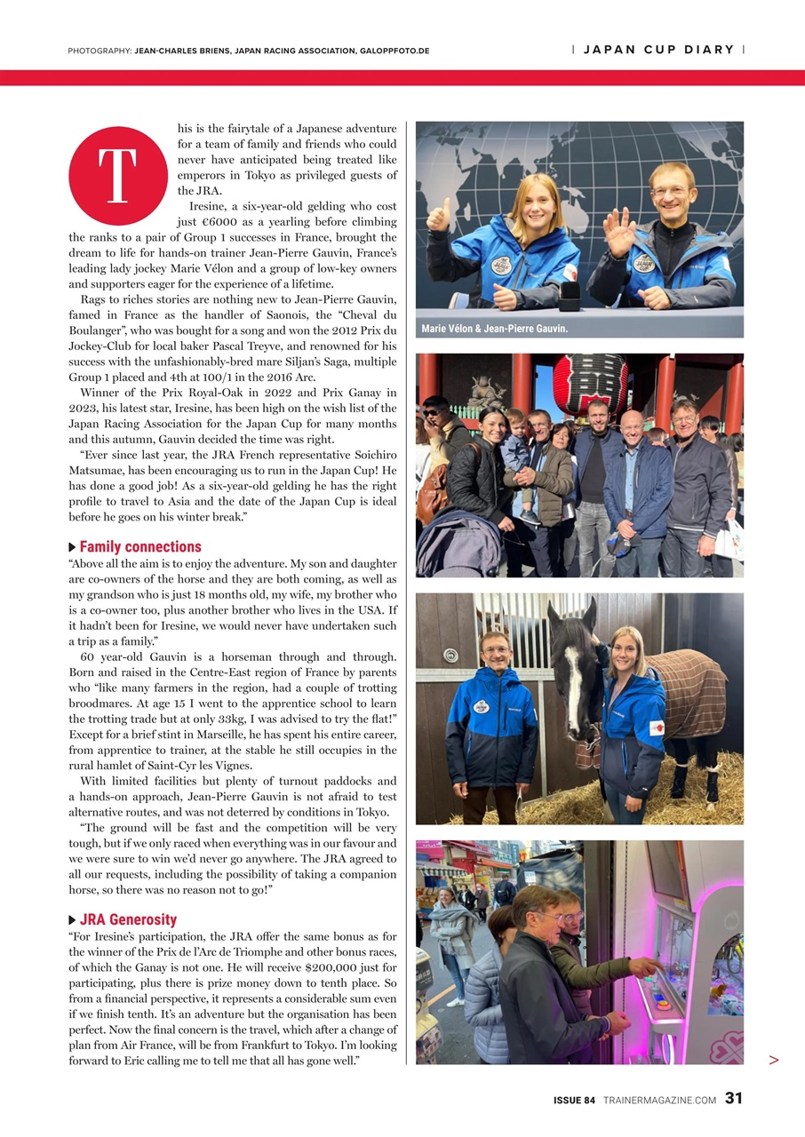 European Trainer Magazine - horse racing Preview Pages