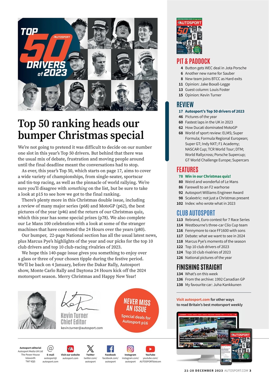 Autosport Preview Pages