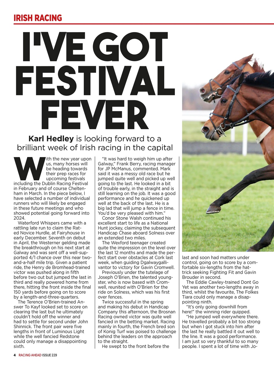 Racing Ahead Preview Pages